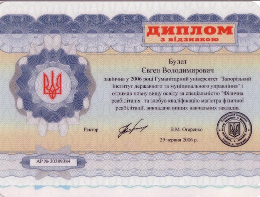 диплом магістра Запоріжжя